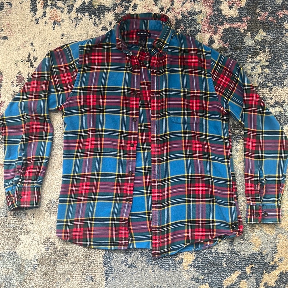 Vintage Lands end flannel size medium